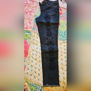 Embroidered Denim Jeans